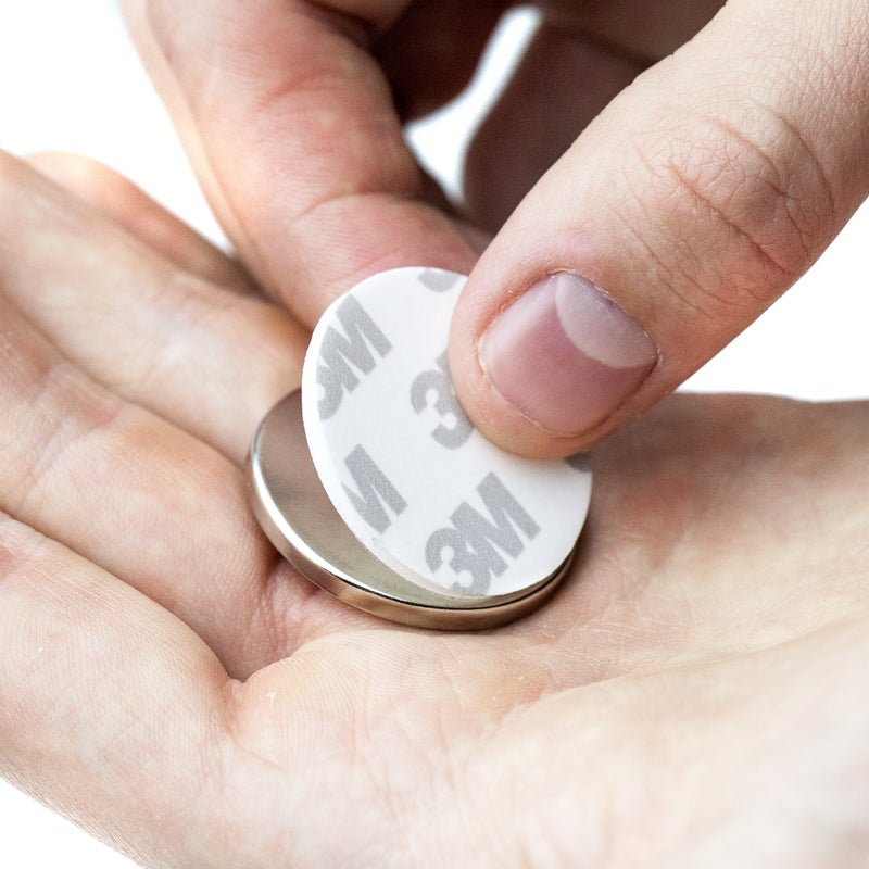 Applied Magnets 6 قطع مغناطيس نيديميوم N42 فائق القوة 1.26" × 1/8" أقراص NdFeB، أقوى وأعظم مغناطيسات الأرض النادرة في العالم من Applied Magnets مع لاصق 3M - Image 4