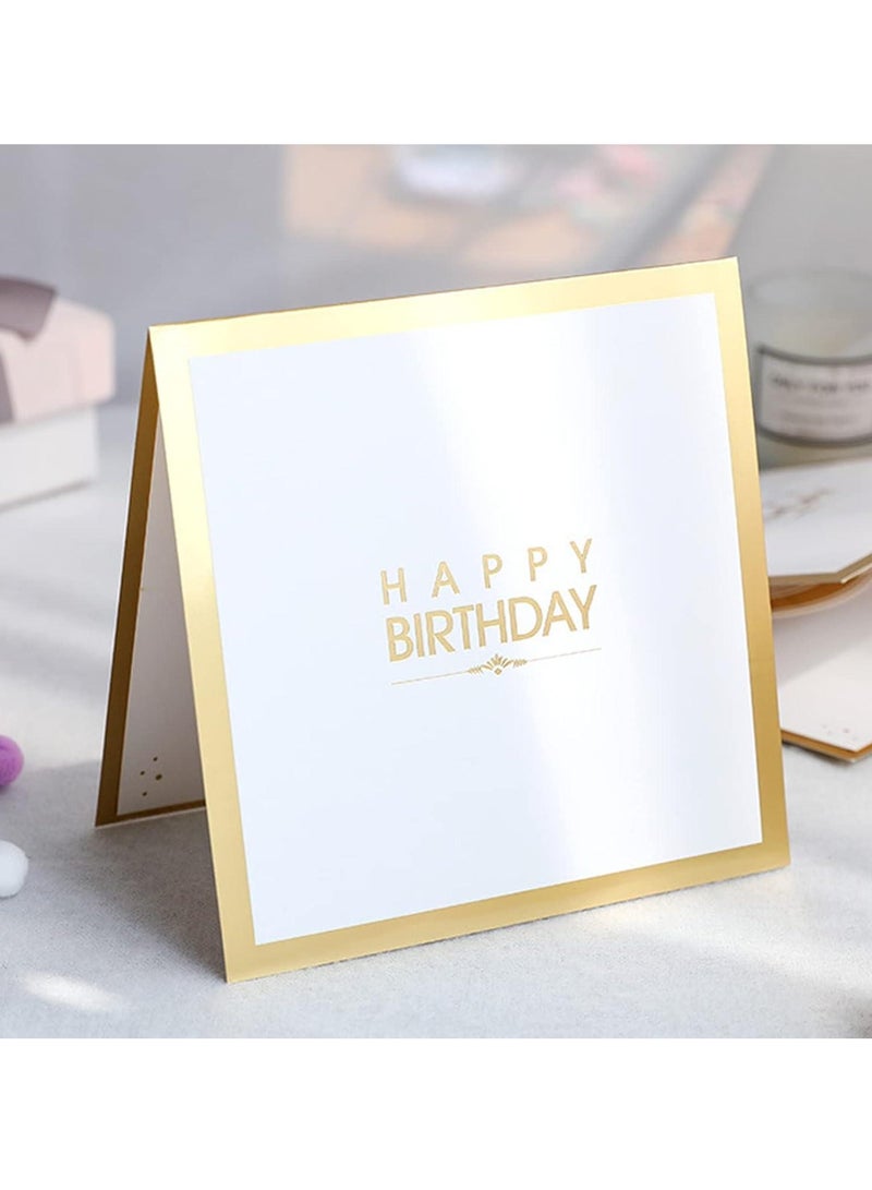3D Popup Card with Envelopes, Greeting Paper Cards for Men, Women, Boys, Girls and Kids (Golden) - Image 4