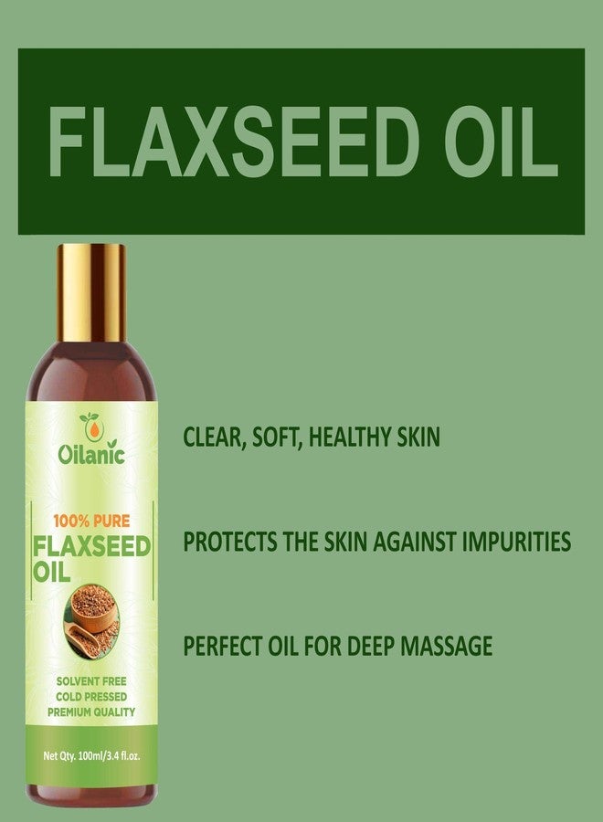 Oilanic?100% Pure & Natural Evening Primrose Oil, Flaxseed Oil & Rosehip Oil Combo pack of 3 bottles of 100 ml(300 ml) - Image 4