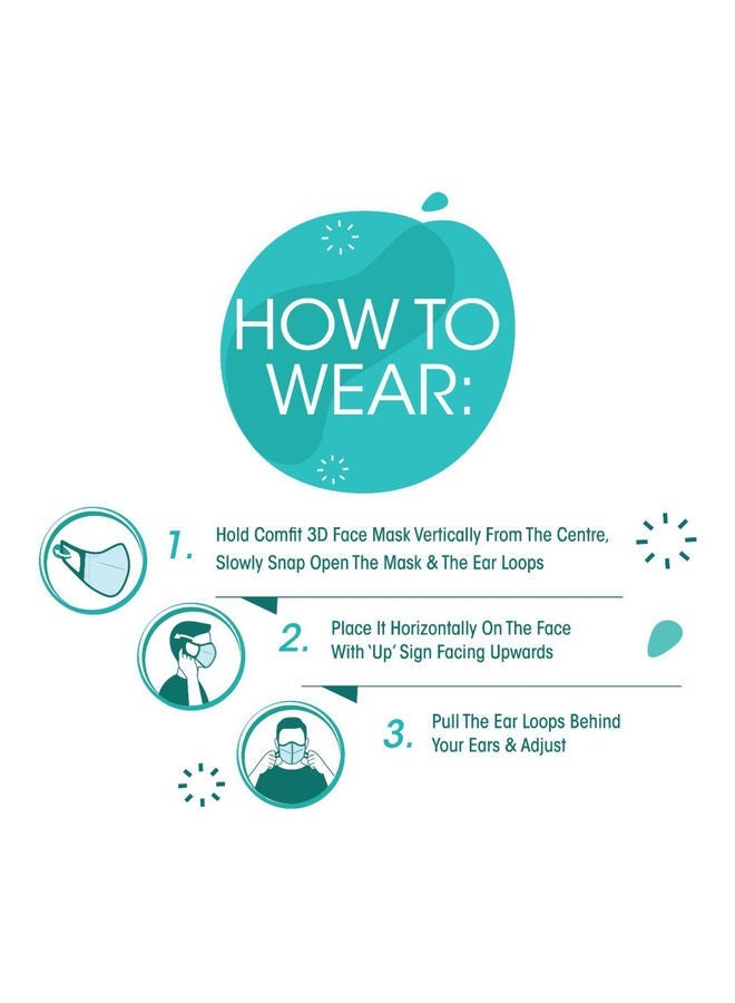 NIBEMINENT 50-Piece 3d Face Mask - Image 4