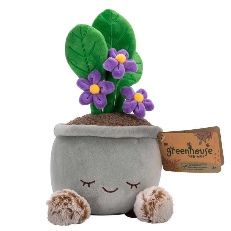 Russ Greenhouse 12Inch African Violet Plant Plush Ultrasoft Official Jazwares Plush Ages 3 - Image 3