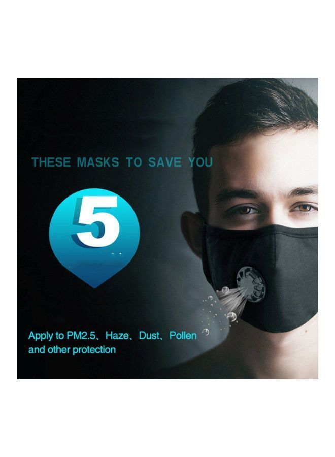 NIBEMINENT Anti-Fog Face Mask With Breathing Valve - Image 2
