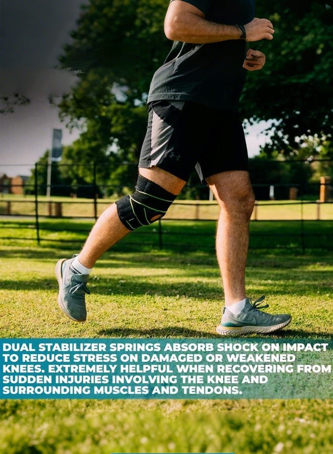 Generic Knee Brace with Side Stabilizers & Patella Gel Pads for Knee Support  - Image 3