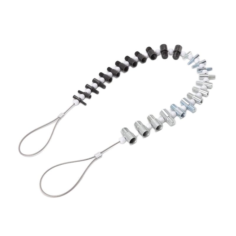 26 Gauge Thread Checker Tool with 14 Inch and 12 Metric Male Female Nuts Screwbolts Identifier - Image 4