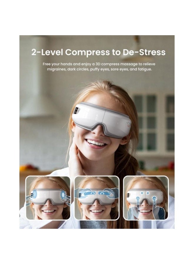 Eye Massager with Heat for Migraines - Bluetooth Compression Eye Care Device - Image 5