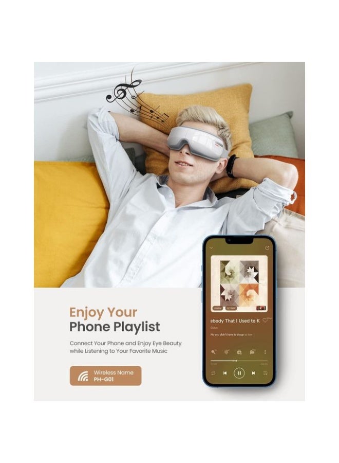 Eye Massager with Heat for Migraines - Bluetooth Compression Eye Care Device - Image 4