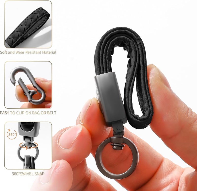 Aputue Genuine Leather Car Keychain - Stylish, Durable & Versatile - Image 3