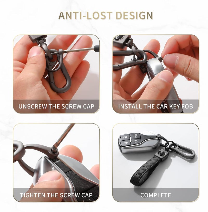 Aputue Genuine Leather Car Keychain - Stylish, Durable & Versatile - Image 5