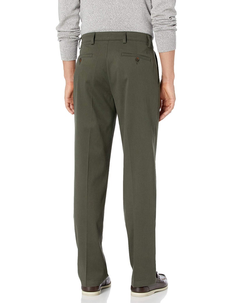Dockers Men's Classic Fit Easy Khaki Pants (Regular and Big & Tall), Olive Grove, 33W x 30L - Image 2