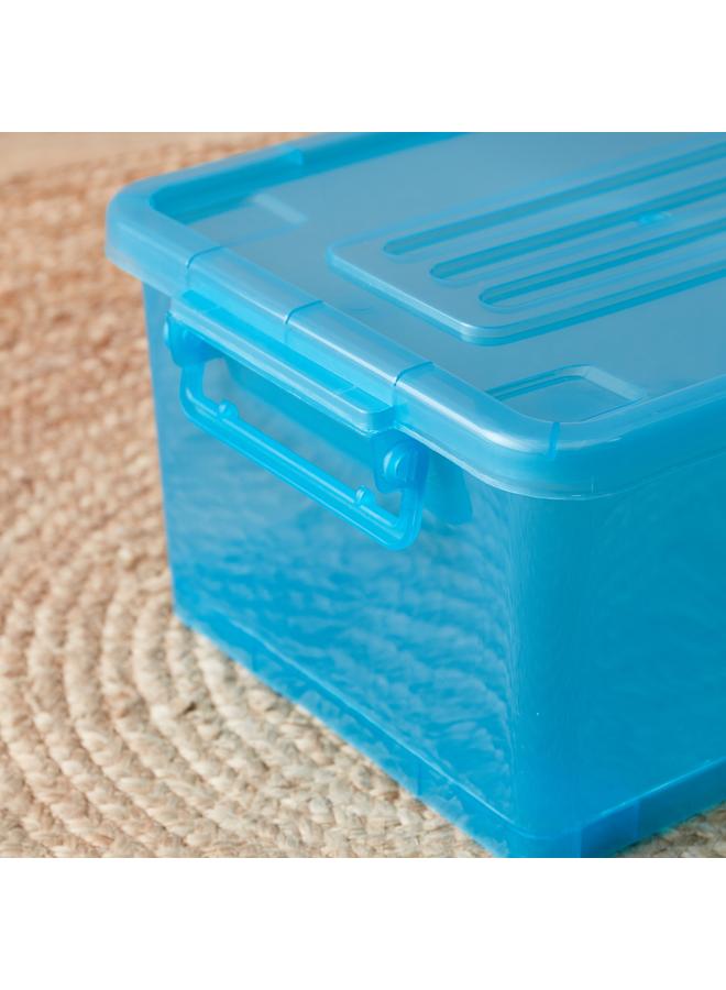Home Box Rolling 15 L Storage Box with Wheels and Lid - 37x29.5x19.5 cm - Image 3