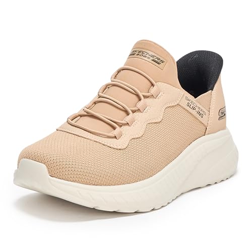 SKECHERS أحذية سكيشرز للرجال بدون استخدام اليدين - بوبس سكواد فوضى - ضجة يومية، تان، 6.5 - Image 1