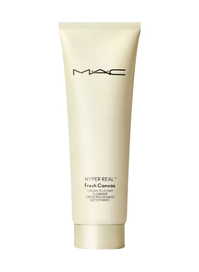 MAC Cosmetics Hyper Real Fresh Canvas Cream to Foam Cleanser 125 ml - Image 1