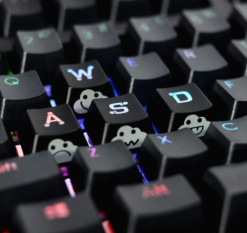 TS Keycap Replacement WASD Arrow Keycaps UV Coating Backlit Double Shot Cute Keycap OEM Profile for All MX Gaming Mechanical Keyboard (4 Keys Arrow) - Image 5