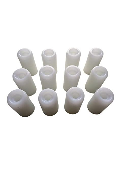TMC TMC Round Plastic Door Stopper Door Mounted Door Stopper Door Bush Pack of 12 Pieces  - Image 1