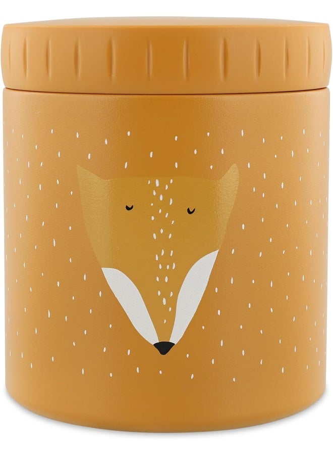Trixie Stainless Steel Insulated Lunch Box 500ml - Mr. Fox Design - Image 1