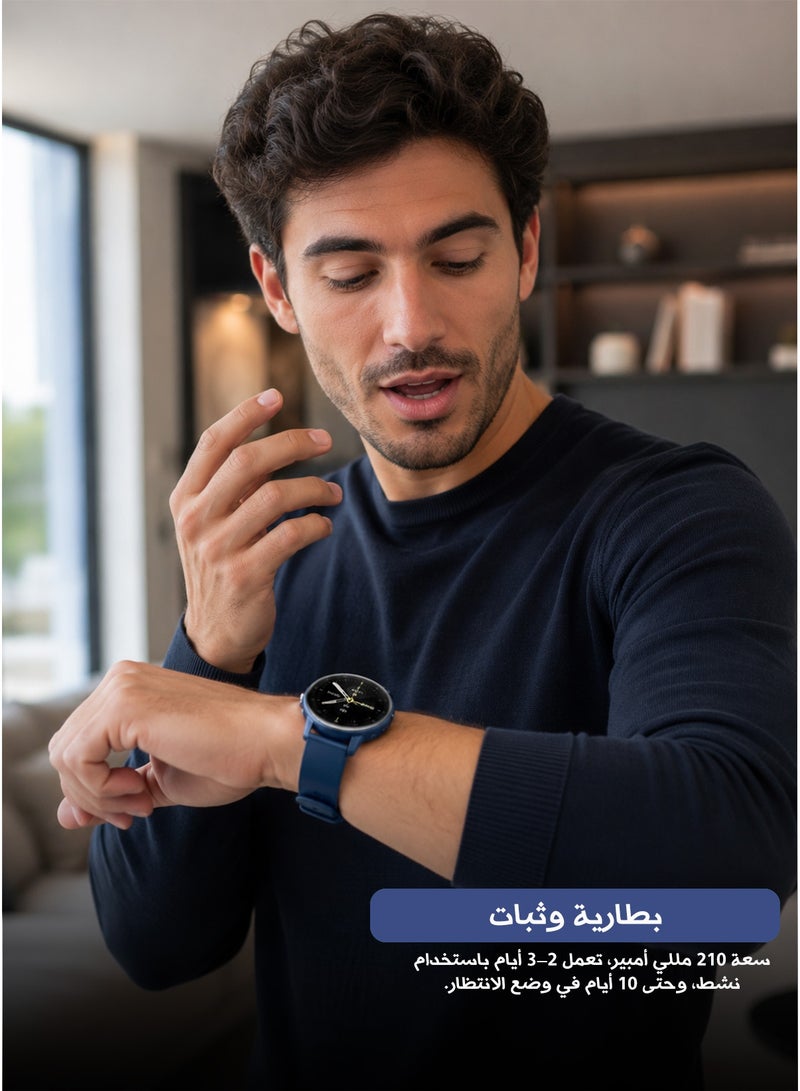 AOLON GTR Smart Watch Bluetooth Talk Heart Rate Blood Pressure DIY Wallpaper Sports Waterproof Smart Watch Blue - Image 3