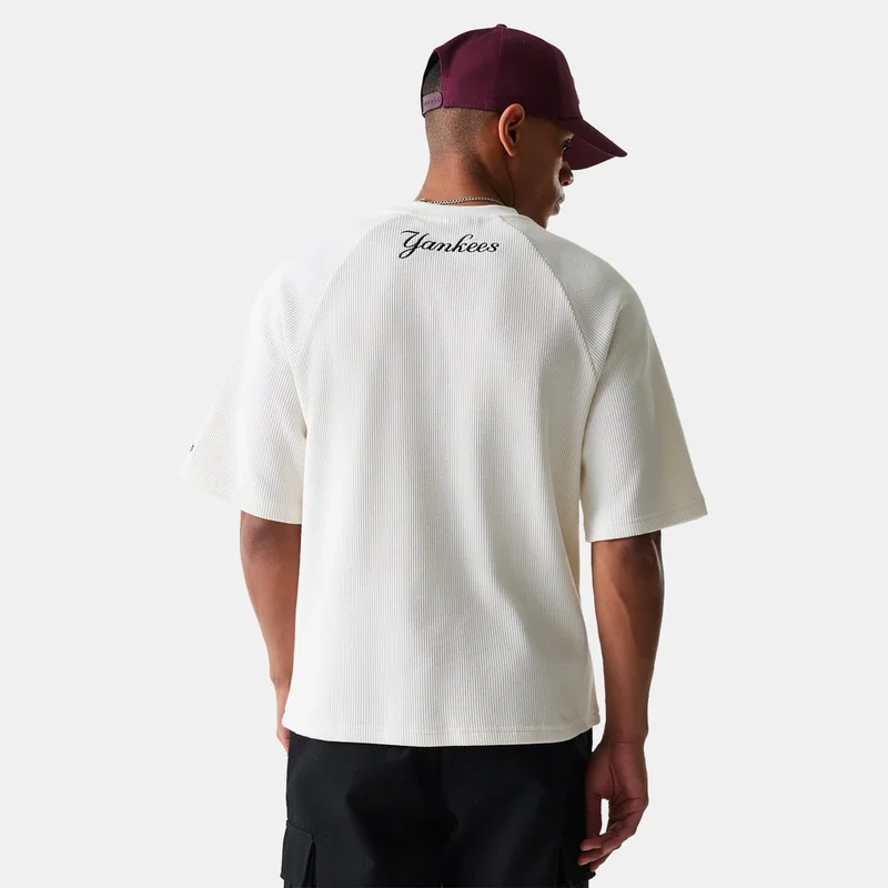نيو ايرا تيشيرت وافل للرجال نيويورك يانكيز