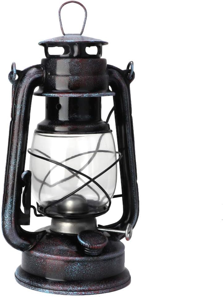 comfrt Vintage Kerosene Lamp, Metal Oil Lamp Hanging Oil Lantern Hurricane Lamp for Indoor Outdoor Garden Patio Decor, 9.4 Inch - Image 4