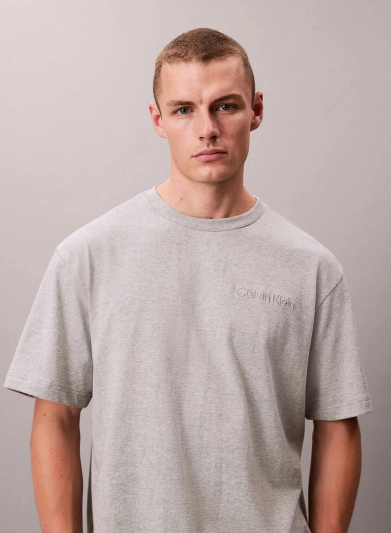 CALVIN KLEIN Cotton Jersey Pyjama Top - Image 3
