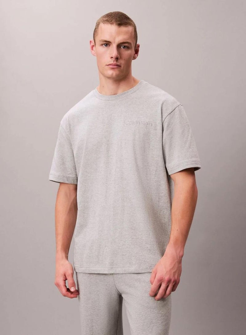 CALVIN KLEIN Cotton Jersey Pyjama Top - Image 1