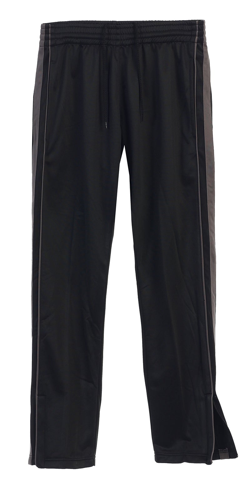 Gioberti Mens Athletic Track Pants, Black Charcoal, Medium - Image 2