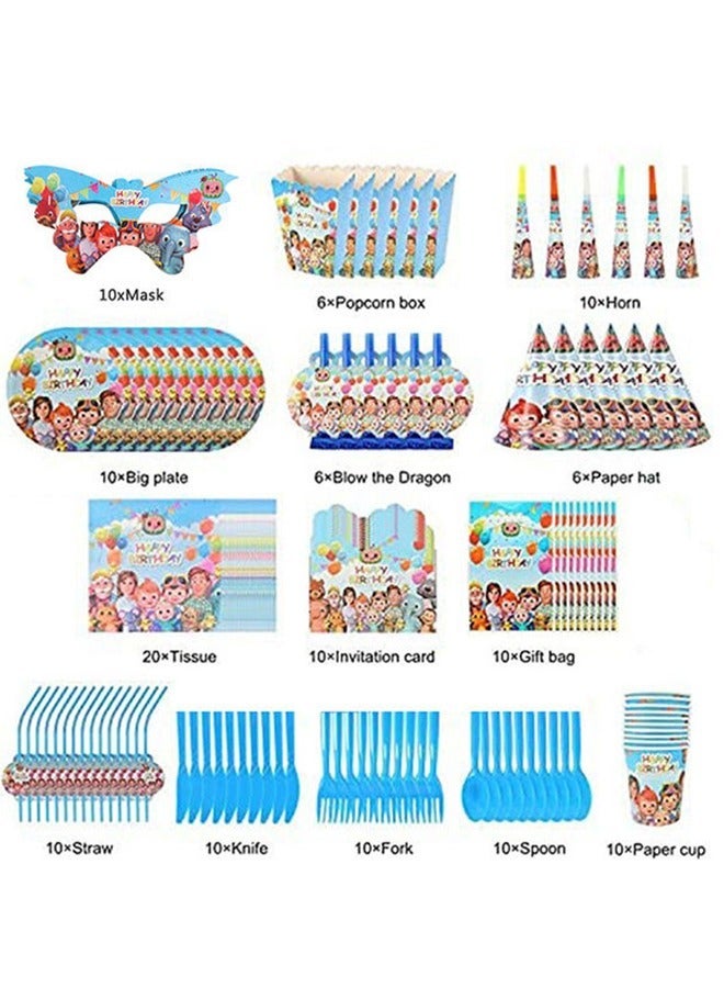 138-Piece Party Supplies Disposable Tableware Set - Image 2