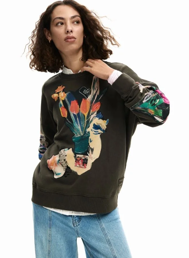 Sweatshirt collage drawing