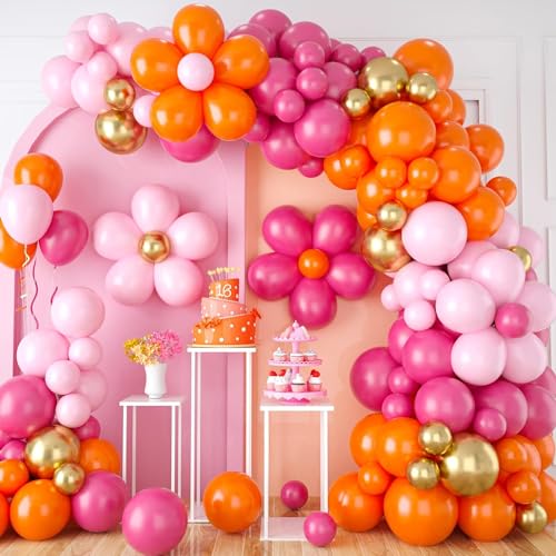 TOYXE Rubber Colorful Balloons Flower Making Arch Kit For Party Decoration Set Of 117 Pieces For Kids|Birthday Party Decorations|Happy Birthday Decoration|Baby Shower Decoration Items,Multicolor - Image 1