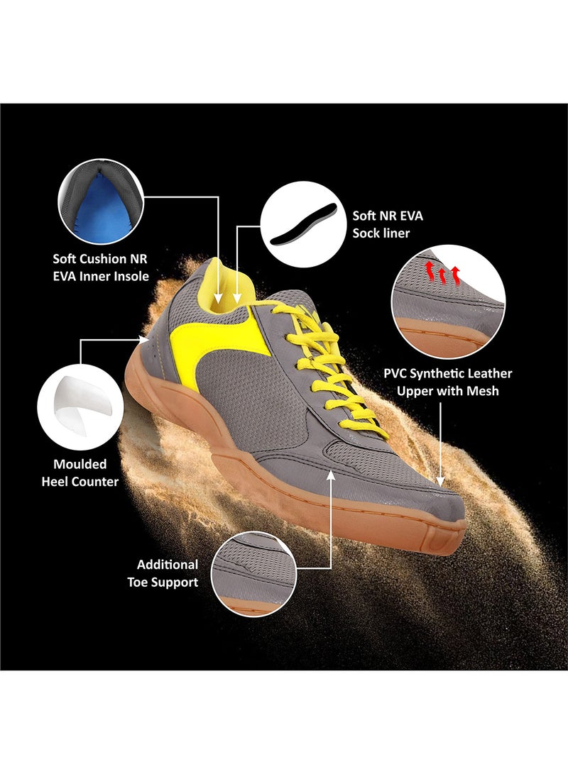 Nivia Flash Shoe Badminton Shoes | Size : 8UK / 9US / 42EU | Material Type : Ethylene Vinyl Acetate,Mesh, | Comfortable | Lace Up | Non-Marking Round Sole | Stability & Agility - Image 4