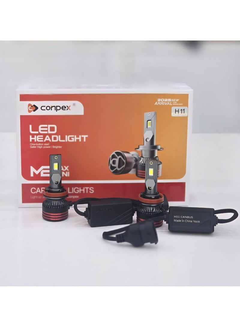 Conpex Headlight Bulbs Conversion Kit – 12,000LM Extremely Bright, 6000K Xenon White, 1-Year Warranty, High Beam - Image 1