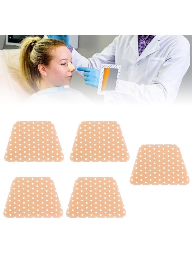 Relex 5 PCS Thermoplastic Nasal Splints,Trapezoid Nose Brace Splints Nose External Support Protector for Nose Brace Fracture, Rhinoplasty Septoplasty Surgery, ENT, Orthopedic Immobilization - Image 1