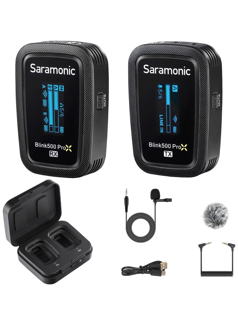Saramonic Saramonic Blink 500 ProX B1/B2 Dual channel 2.4GHz wireless microphone system - 1 x Transmitter/Mic + Lav Mic  - Image 2