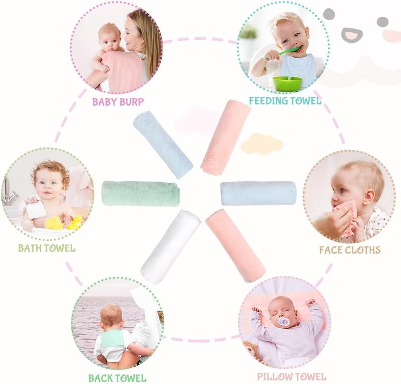 Orighty Baby Burp Cloths - 8 Pack - Image 3