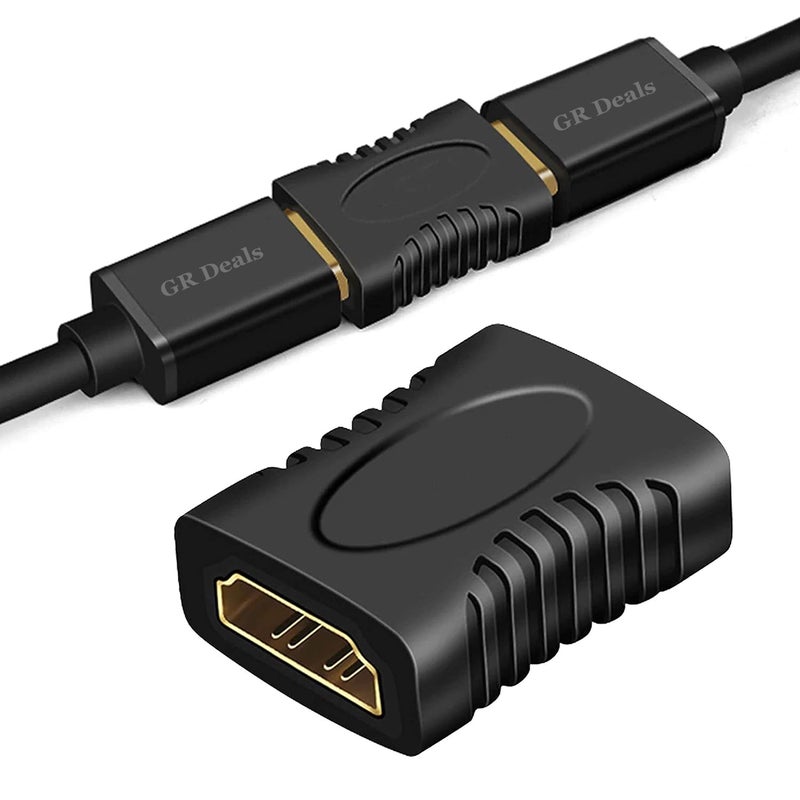 GR Deals HDMI Extender Female to Female Coupler Adapter for HDTV, Laptop PC, Projector and etc. (HDMI Female to Female Extender). Black. - Image 2
