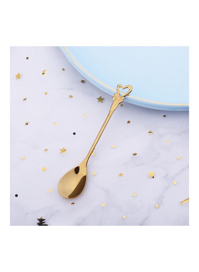 NIBEMINENT 4-Piece Stainless Steel Spoon Gold 12.5cm  - Image 5