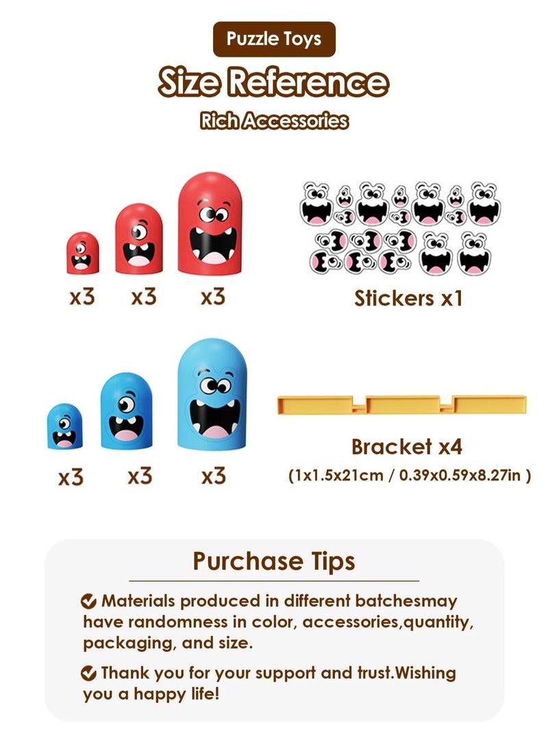 AROAQ Table Board Intelligence Montessori Games Intellectual Gobble Game Three In A Row Children Toys Kids Gifts Fun parent-child game - Image 5