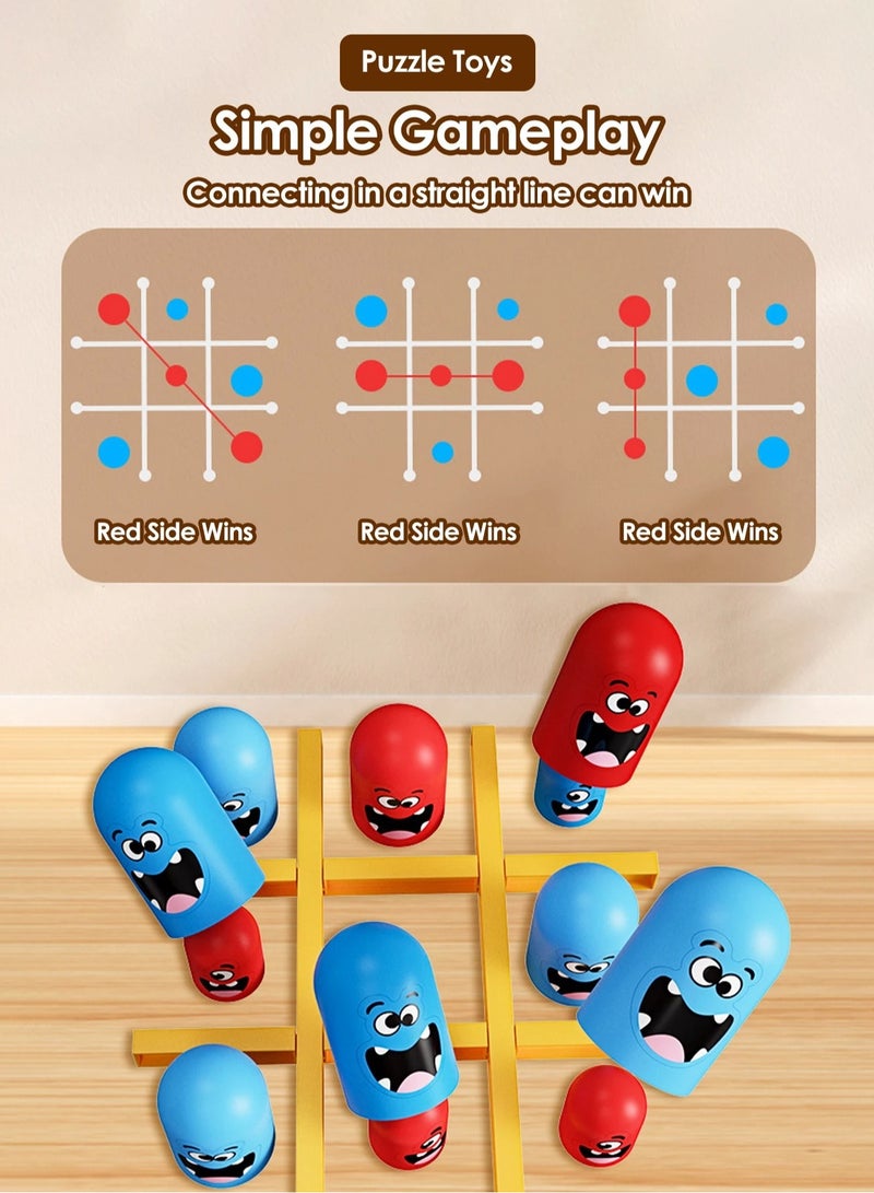 AROAQ Table Board Intelligence Montessori Games Intellectual Gobble Game Three In A Row Children Toys Kids Gifts Fun parent-child game - Image 2