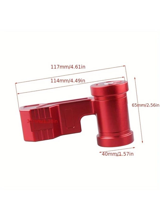 Car Modification Red Gear Shift Knob Aircraft Mechanical Control Lever Yacht Short Handle - Image 2