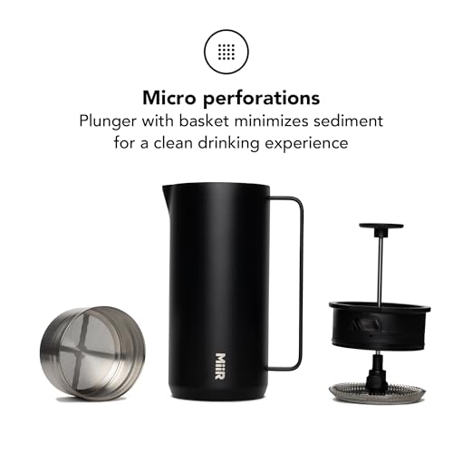 MiiR New Standard French Press - 33oz Insulated French Press Coffee Maker - Image 5