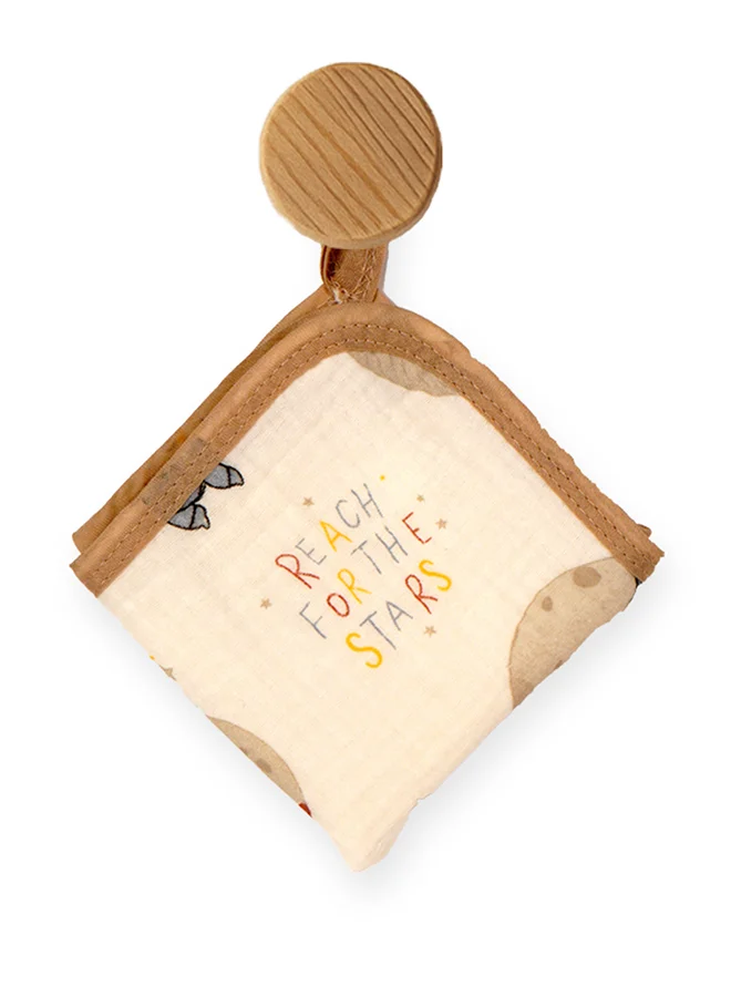 LITTLE SURPRISE BOX Little Surprise Box, Tedddy Stars muslin cotton blanket with 2 matching Napkins for Newborn & Infants