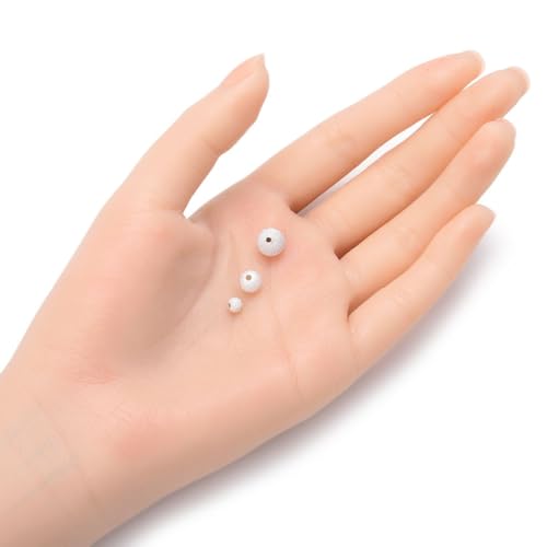 Adabele 20pcs Adabele Authentic 925 Sterling Silver 4mm (0.16 Inch) Small Sparkle Stardust Round Loose Beads Spacer for DIY Craft Jewelry Making SS245-4 - Image 4