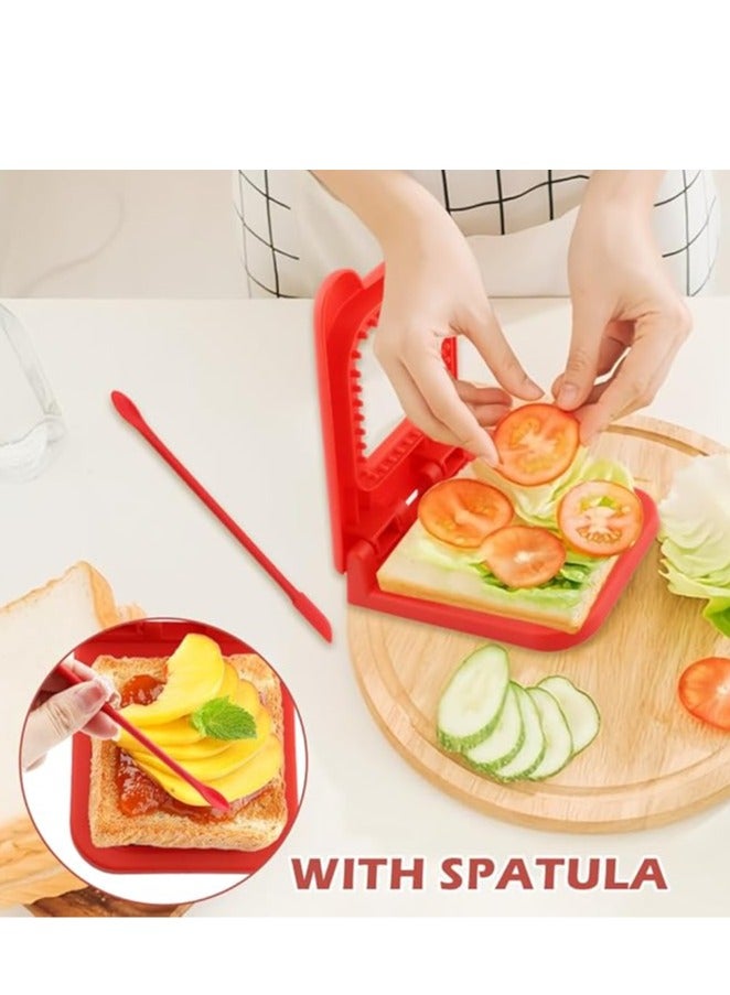 Sandwich Cutter and Sealer DIY Sandwich Maker Cutter Stainless Steel Press Moulder Sandwich Maker Cutters for Child Lunch  - Image 3