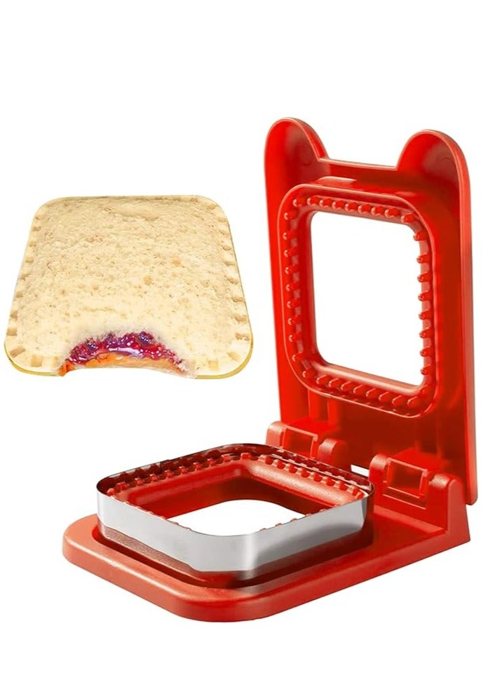 Sandwich Cutter and Sealer DIY Sandwich Maker Cutter Stainless Steel Press Moulder Sandwich Maker Cutters for Child Lunch  - Image 1