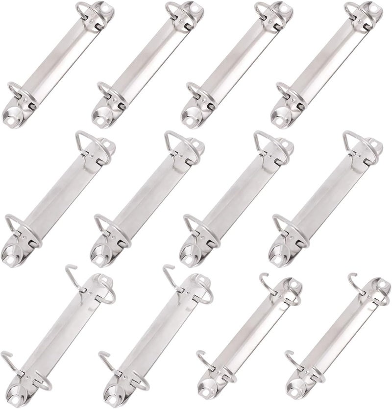 beinkmake 12Pcs A7 Notebook 2-Ring Binder Mechanism D-Rings O-Rings Holes 25mm Metal Loose Leaf Binders Spines Combs for Binder Planner Folder Planner Accessories - Image 1