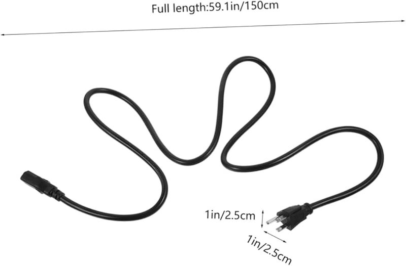 استبدال سلك الطاقة ذو الشق لمصباح التلفزيون سلك تمديد طويل قابس أمريكي - Image 3