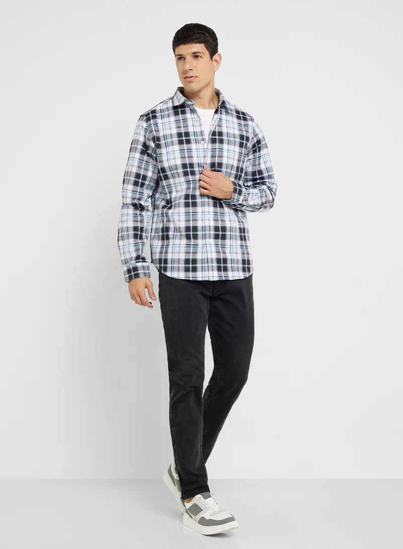 Robert Wood Casual Long Sleeve Shirt