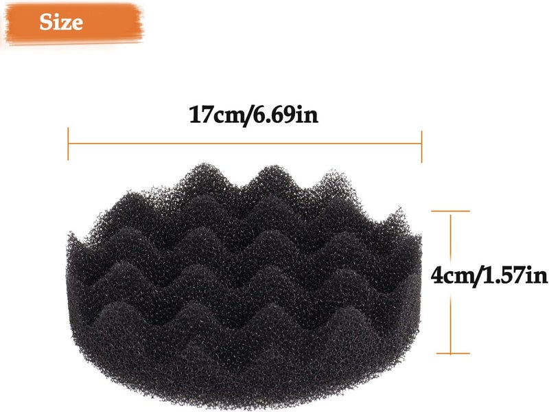 Swess FX4 Filter Media 8 Pack Compatible with Fluval FX4FX5FX6 Canister Foam  FX6 Carbon Filter Pads Replacement Aquarium Filter Accessories 669 x 669 x 157 Inch Black - Image 3