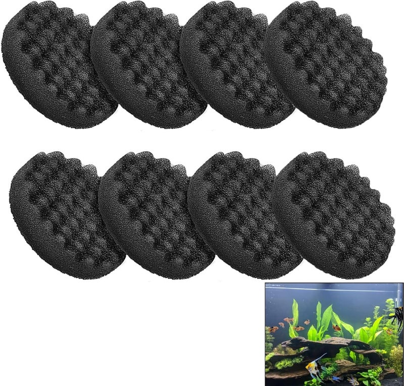 Swess FX4 Filter Media 8 Pack Compatible with Fluval FX4FX5FX6 Canister Foam  FX6 Carbon Filter Pads Replacement Aquarium Filter Accessories 669 x 669 x 157 Inch Black - Image 1