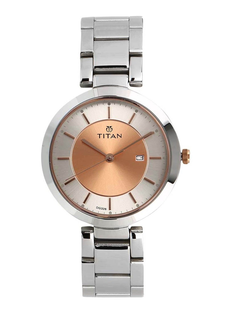 TITAN Titan Workwear Rose Gold Dial Analog Stainless Steel Strap watch for Women  - Image 1