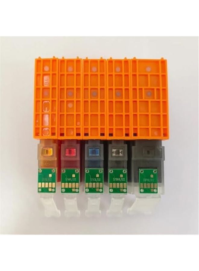 مجموعة خراطيش حبر متوافقة PGI 570 CLI 571 عدد 5 قطع لـ MG5750 MG5751 MG5752 MG5753 MG6850 MG6851 TS5050 - Image 5